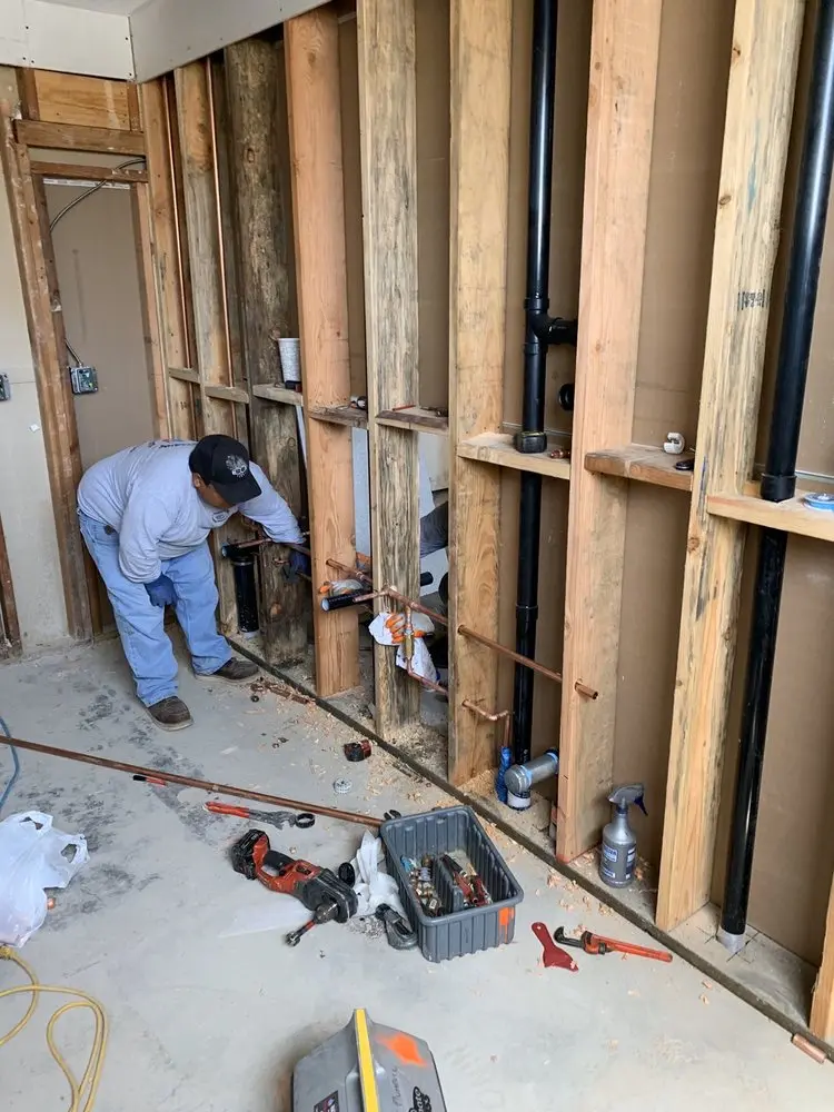 Commercial rough-in plumbing for Water Heater Replacement in Chippewa